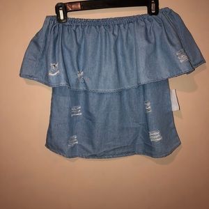 Off the shoulder shirt